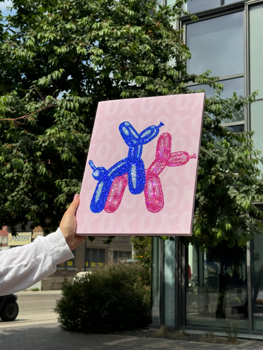 Balloon Dogs DIY Glitter Art Kit – Limited Edition Canvas