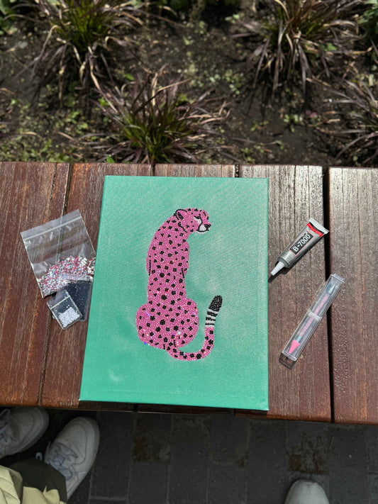 Pink Panther DIY Glitter Art Kit – Limited Edition Canvas