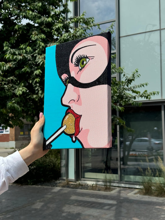 Lollipop DIY Glitter Art Kit – Limited Edition Canvas