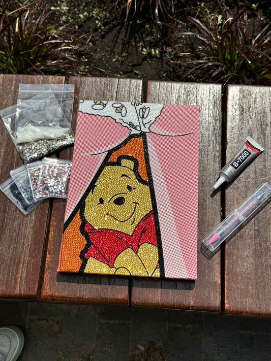 Cheeky Bear DIY Glitter Art Kit – Limited Edition Canvas