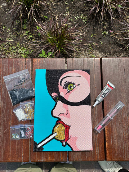 Lollipop DIY Glitter Art Kit – Limited Edition Canvas