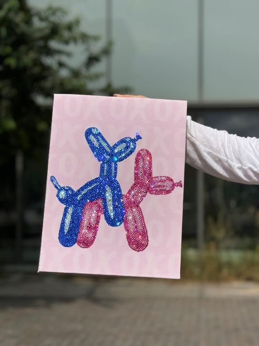 Balloon Dogs DIY Glitter Art Kit – Limited Edition Canvas