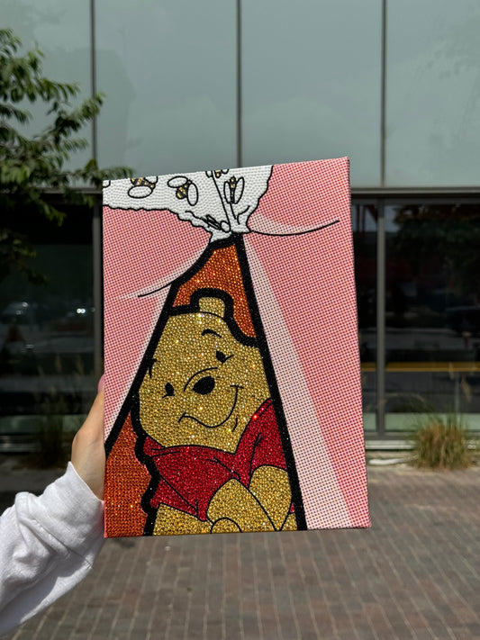 Cheeky Bear DIY Glitter Art Kit – Limited Edition Canvas