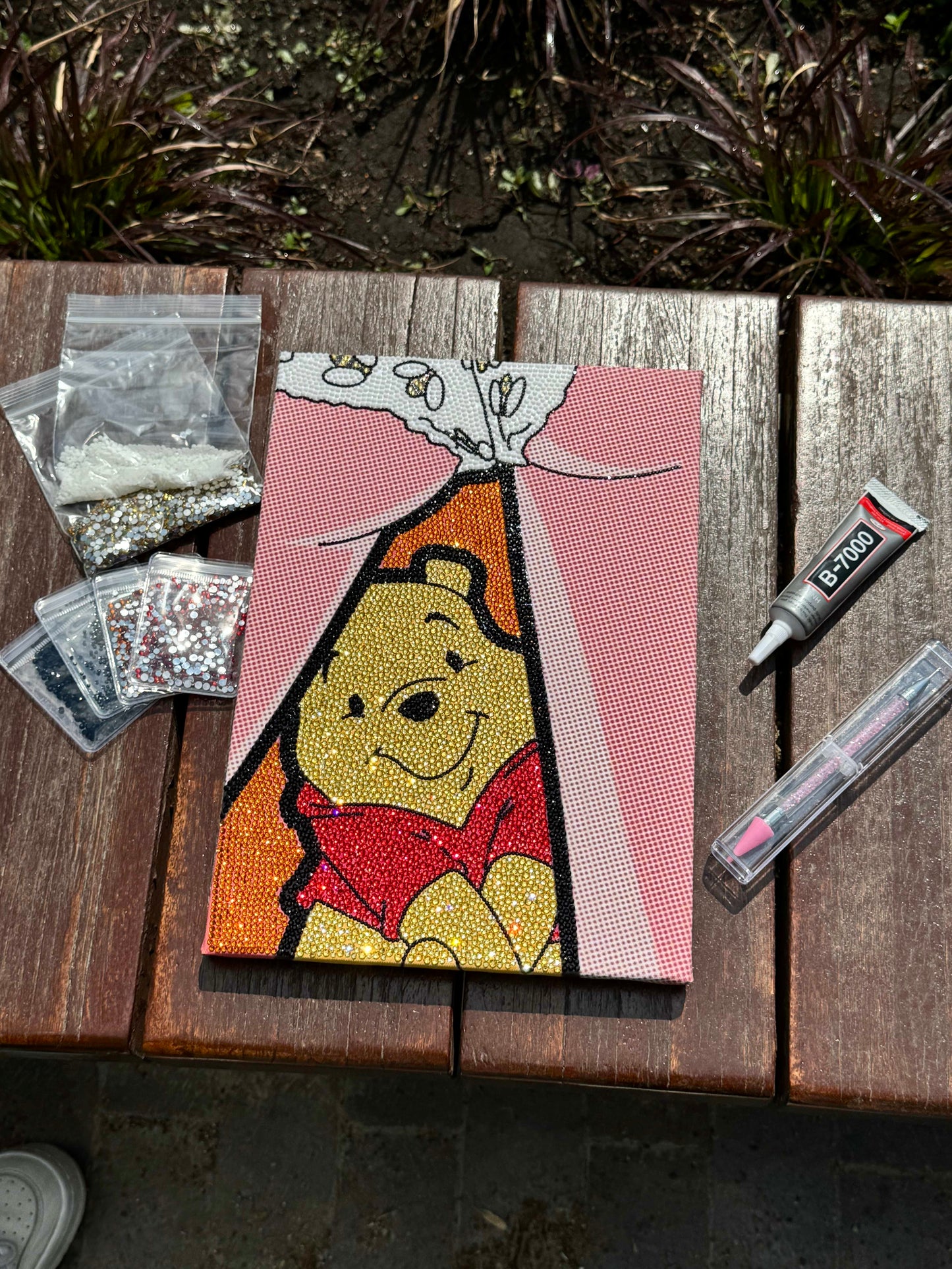 Cheeky Bear DIY Glitter Art Kit – Limited Edition Canvas