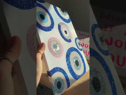 Blue Charm DIY Glitter Art Kit – Limited Edition Canvas