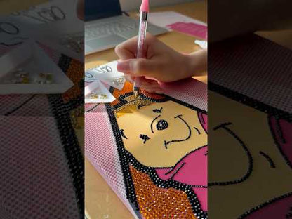Cheeky Bear DIY Glitter Art Kit – Limited Edition Canvas