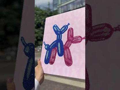 Balloon Dogs DIY Glitter Art Kit – Limited Edition Canvas