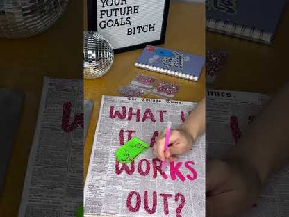What If It All Works Out? DIY Glitter Art Kit – Limited Edition Canvas